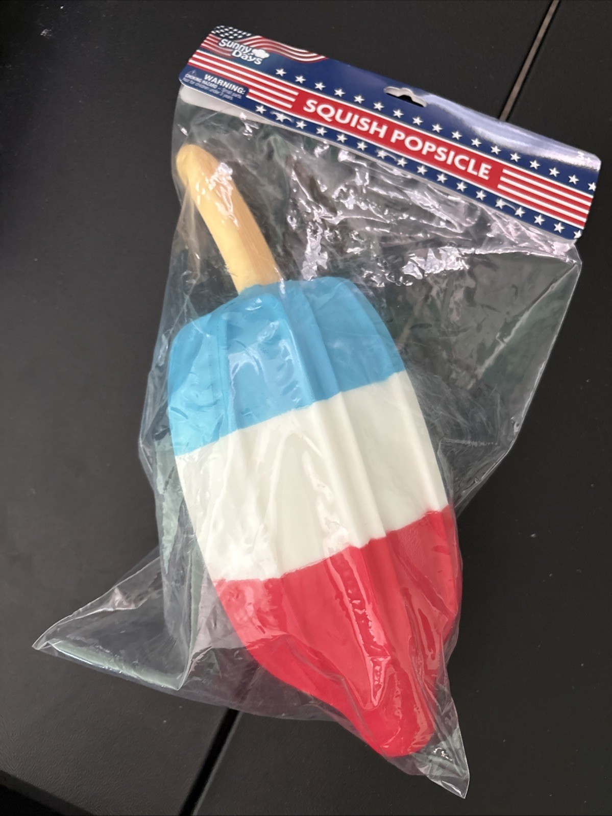 Squishy Popsicle Rocket Pop Jumbo Size Red White Blue