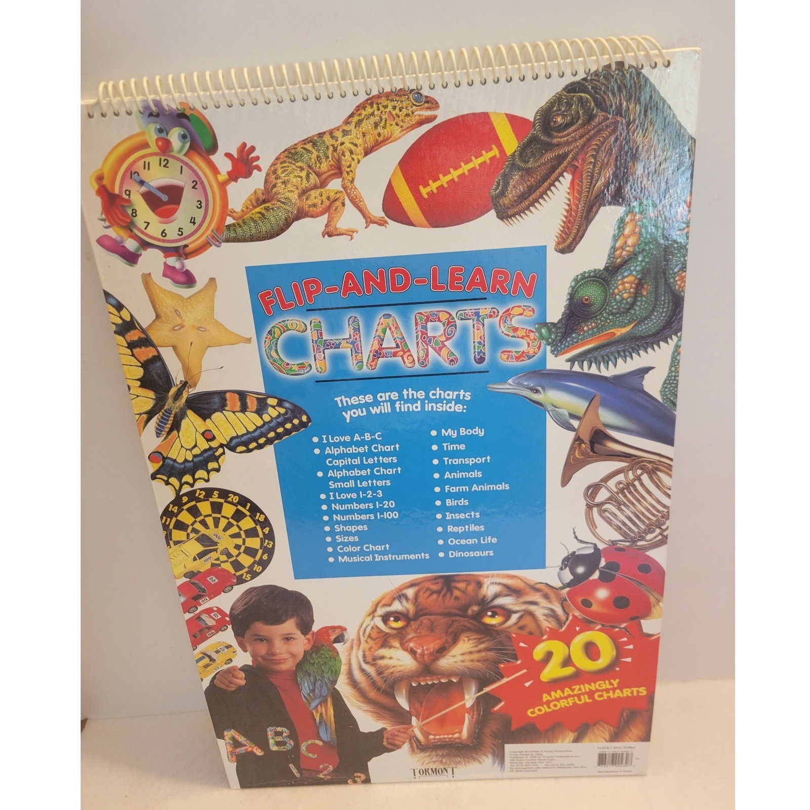 Tormont Flip and Learn Charts OS Multicolor 20 Educational Easel Charts 1998