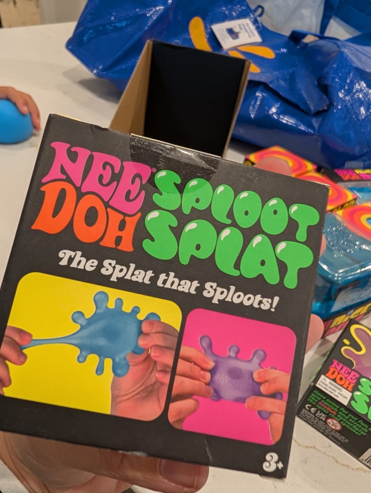 Nee Doh Sploot Splat Tactile Squeeze Toy, Blue, Age 3-4 Years (3+)