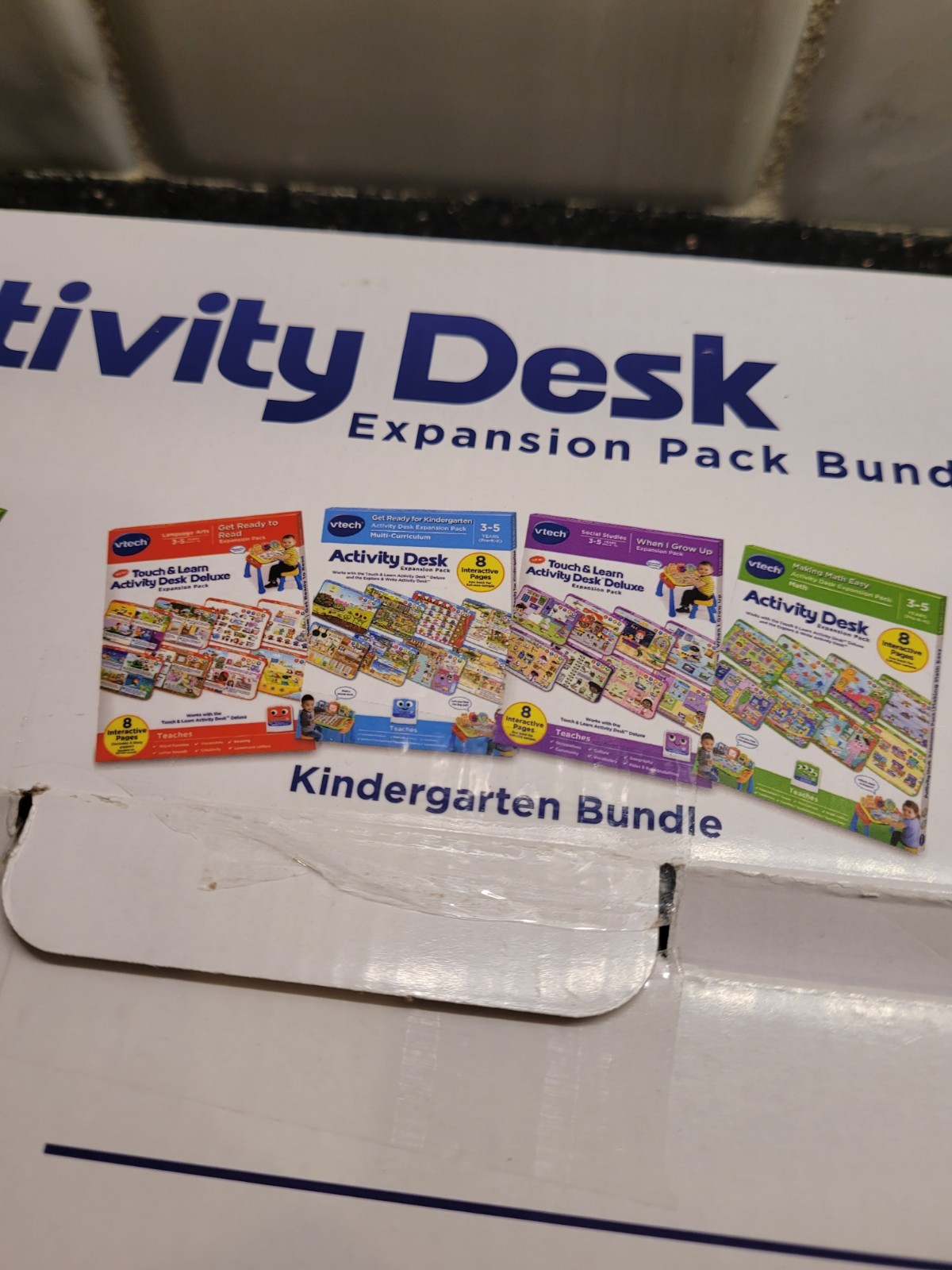 VTech Activity Desk 4-in-1 Pre-Kindergarten Expansion Pack Bundle for Age 2-4