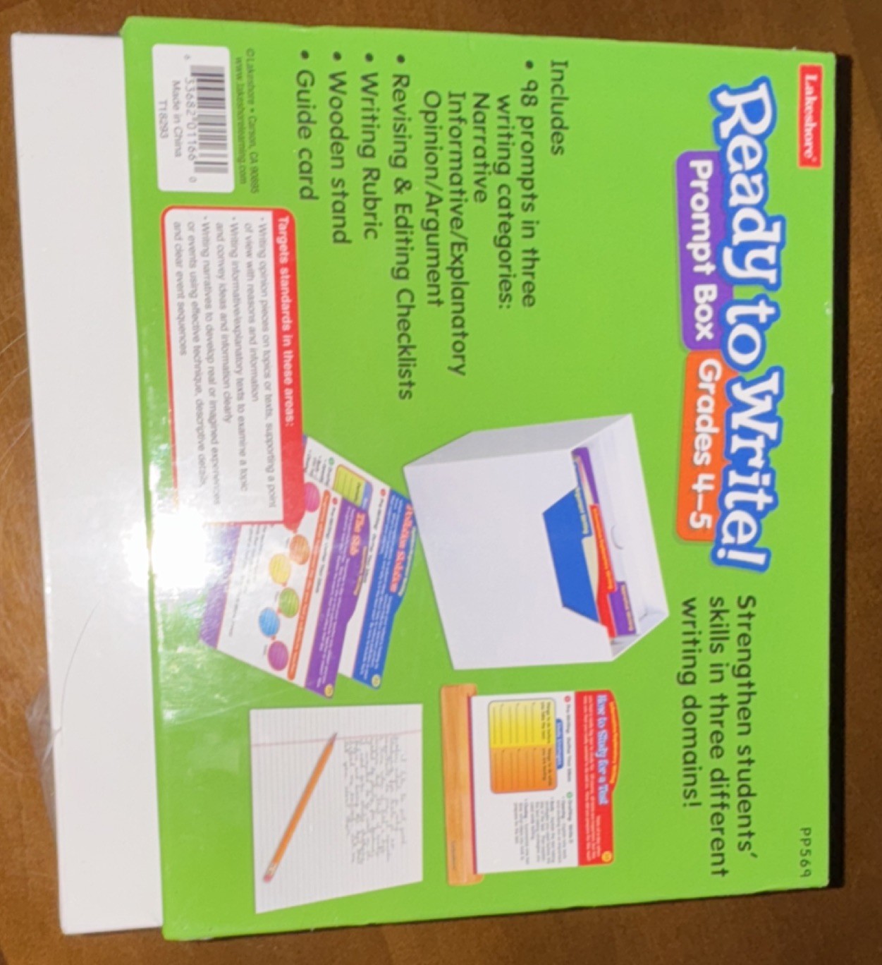 Lakeshore Ready to Write! Prompt Box Grades 4-5, Ages 8-11, PP569