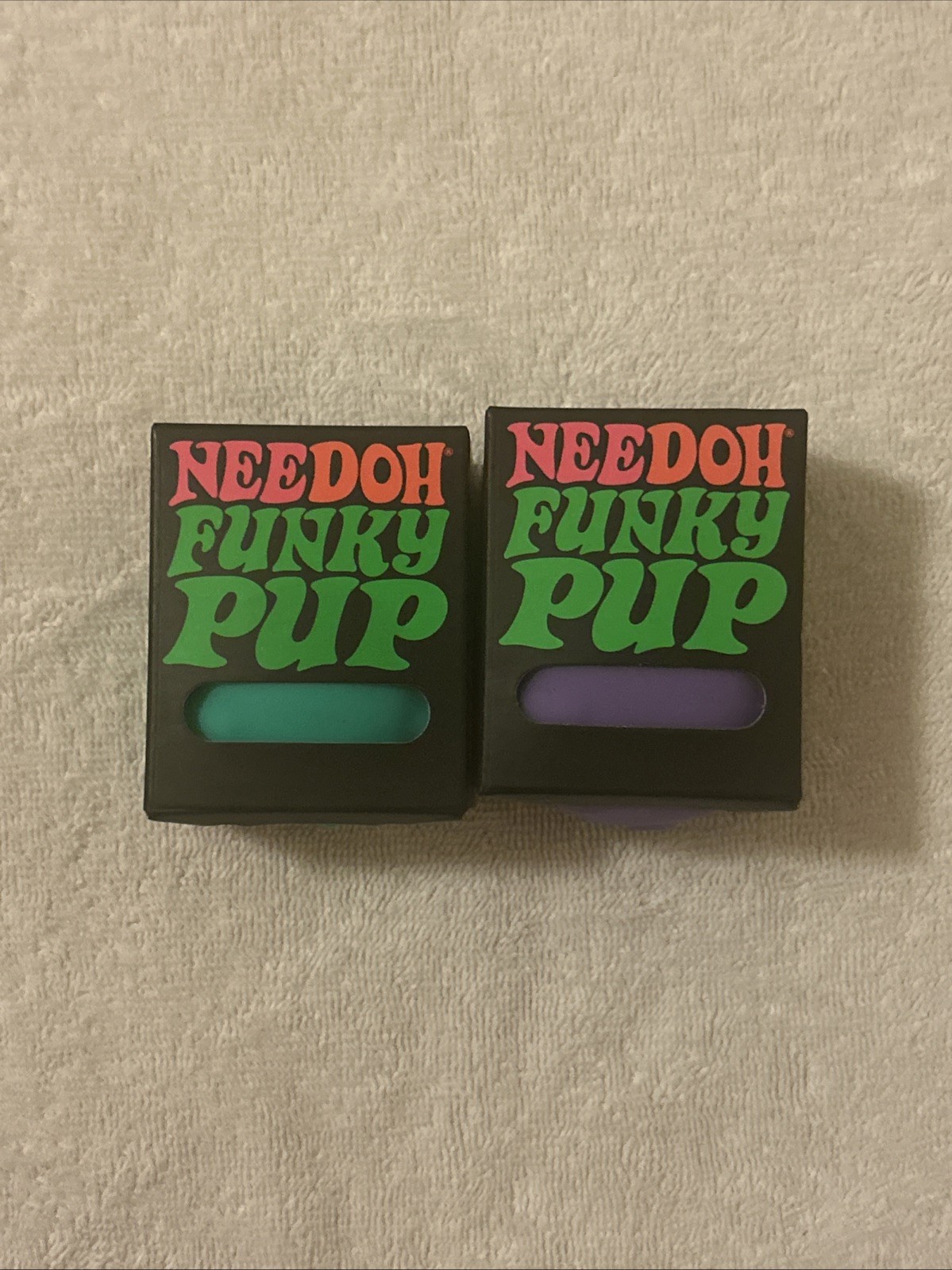 Schylling NeeDoh Funky Pup – Purple& Teal Squishy NEW Authentic Nee Doh!