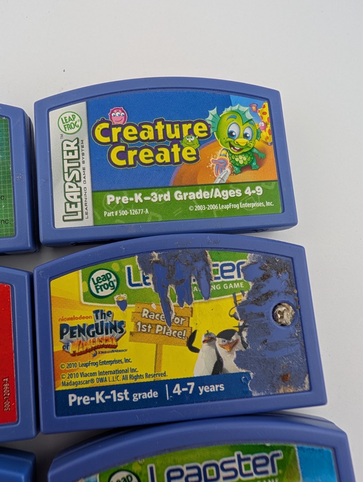 Leap Frog Leapster Learning Cartridges Used Lot Bundle 14 Games
