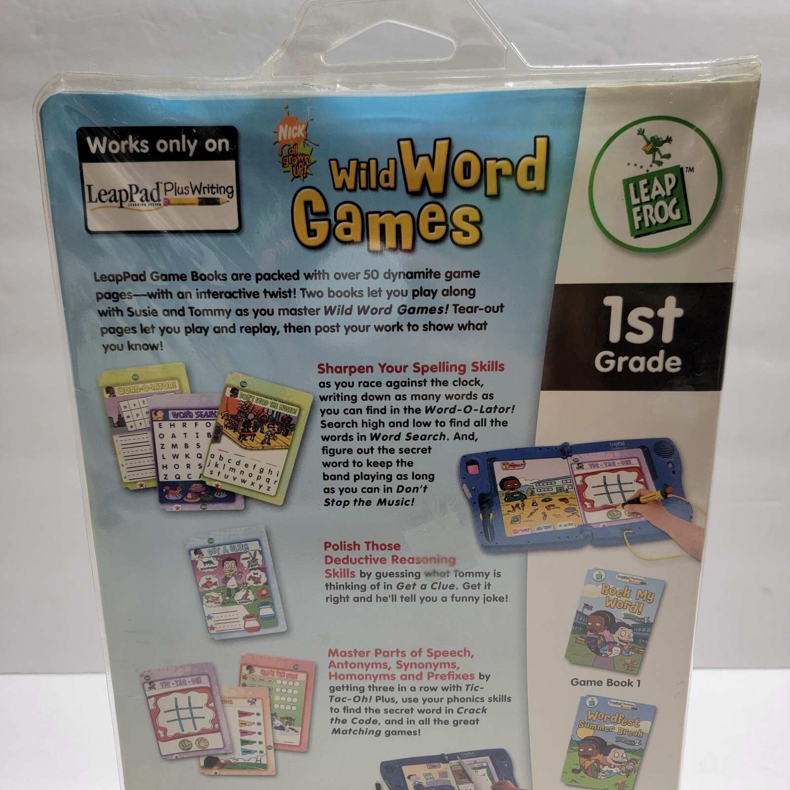 LeapFrog “Nick all Grown-Up” Interative Book and Cartridge -LeapPad Plus Writing
