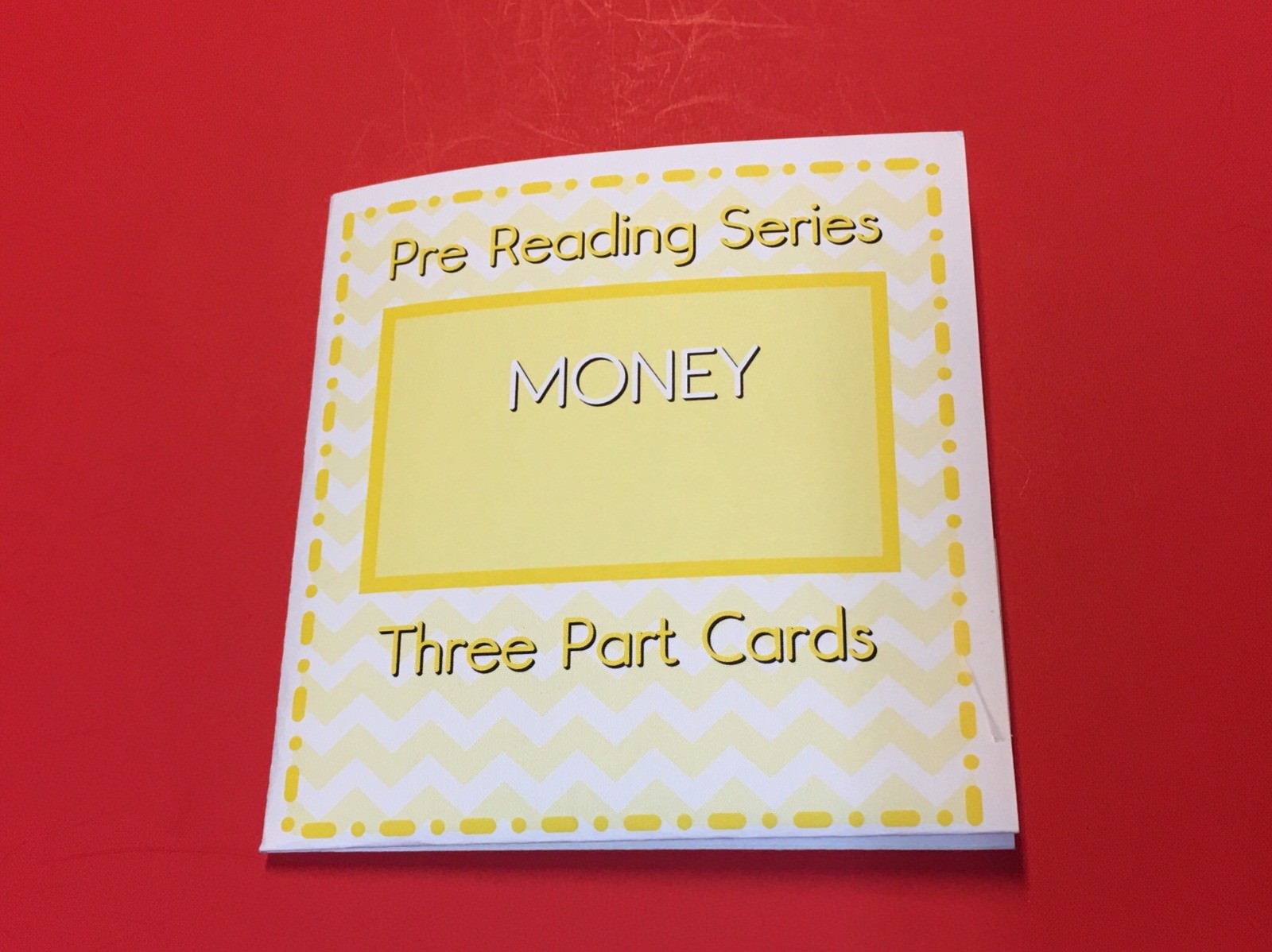 Montessori – Pre-Reading Series – Three Part Cards And Folio – Money