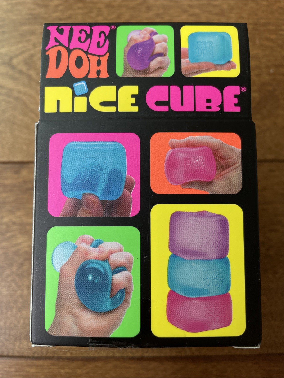 New Nee Doh Nice Cube Super Solid Squish BLUE