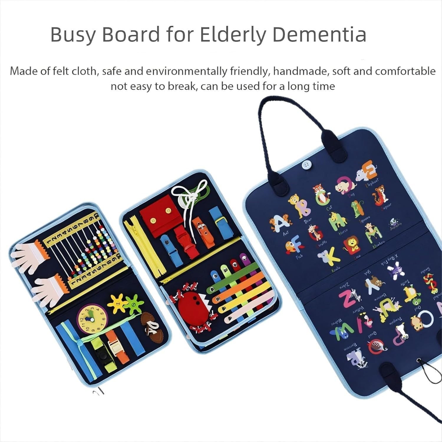 Fidget Busy Board for Dementia Alzheimer’s Adults, 23 Therapeutic Activities