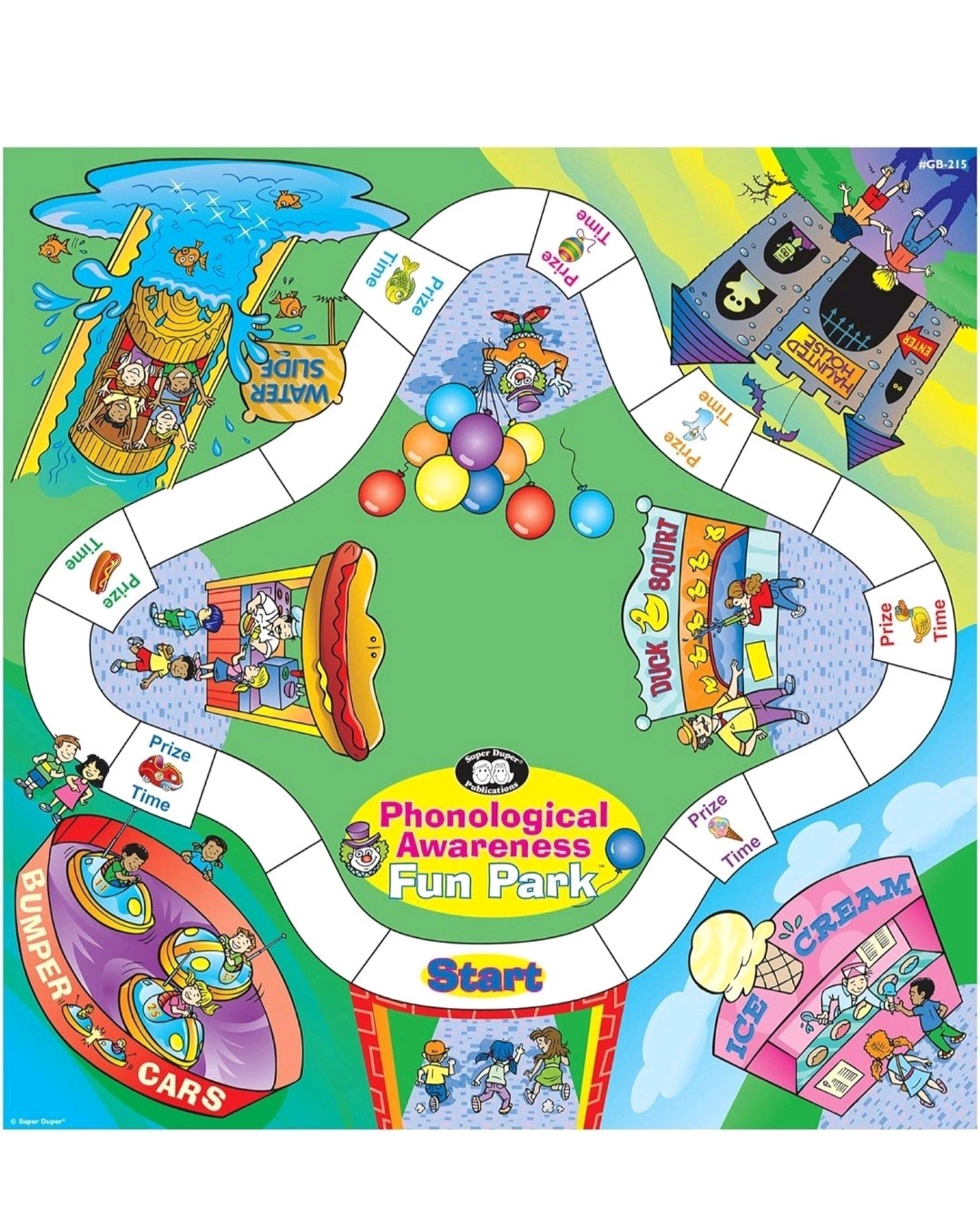 Phonological Awareness Fun Park With Electronic Spinner Super Duper Publications