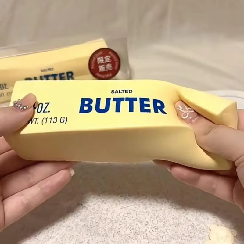 ✅ 1pc Butter Stick Squishy Fidget Toy Soft Stress Relief ADHD Anxiety Squeeze ✅