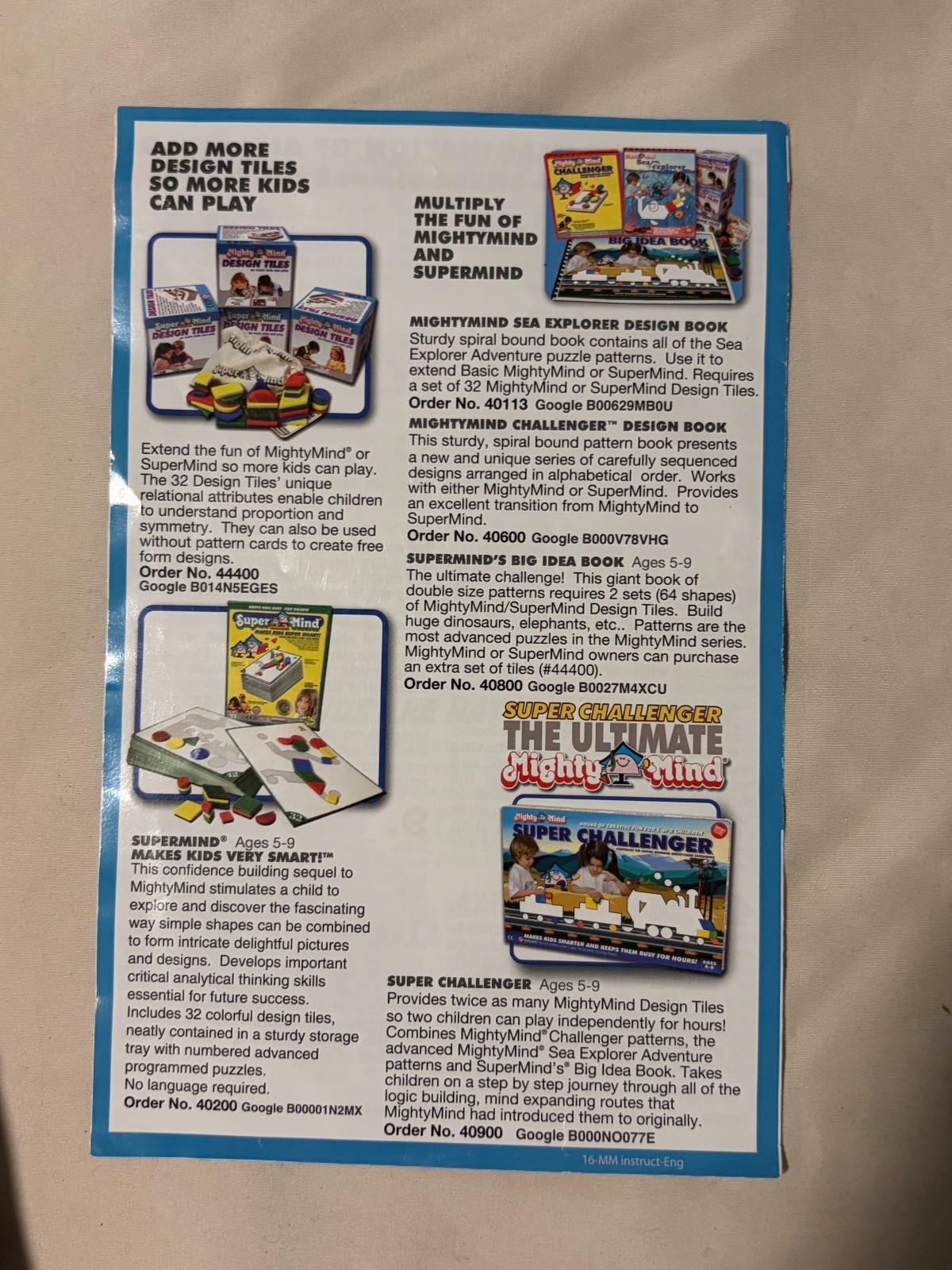 2 Mighty Mind Puzzle Building Skills Game Makes Kids Smarter – 1979 Ed.