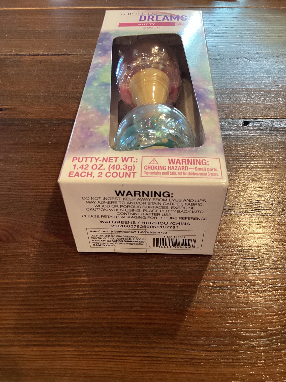 Rainbow Dreams – Putty (2 count) Ice Cream Cones – Ages 3+ NEW – Sealed