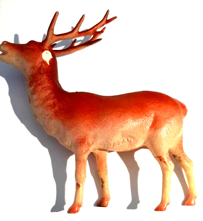 Plastic Deer or Reindeer figurine Toy made in Japan captures hearts