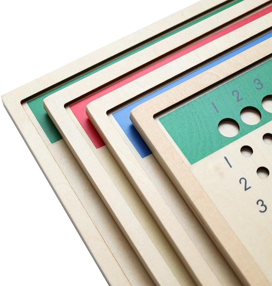 Montessori Long Division Board (Test Tube Division Group),Montessori Math Toys M