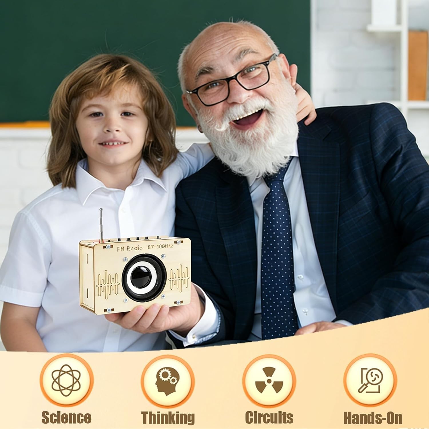 STEM Radio Kit for Kids 6-14 | DIY Electronics, Science & Circuit Project