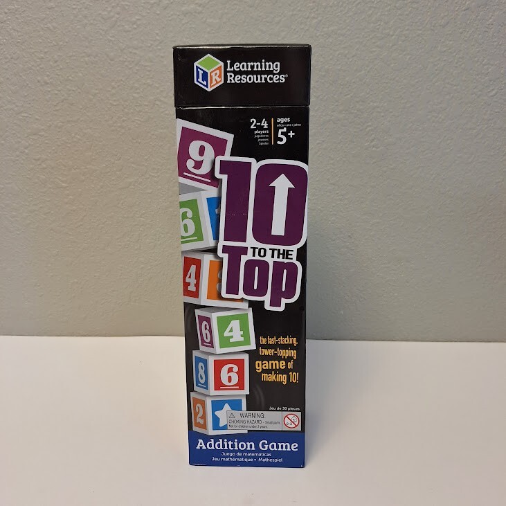 Learning Resources 10 to The Top Addition Game 2-4 Players Math Learning Games