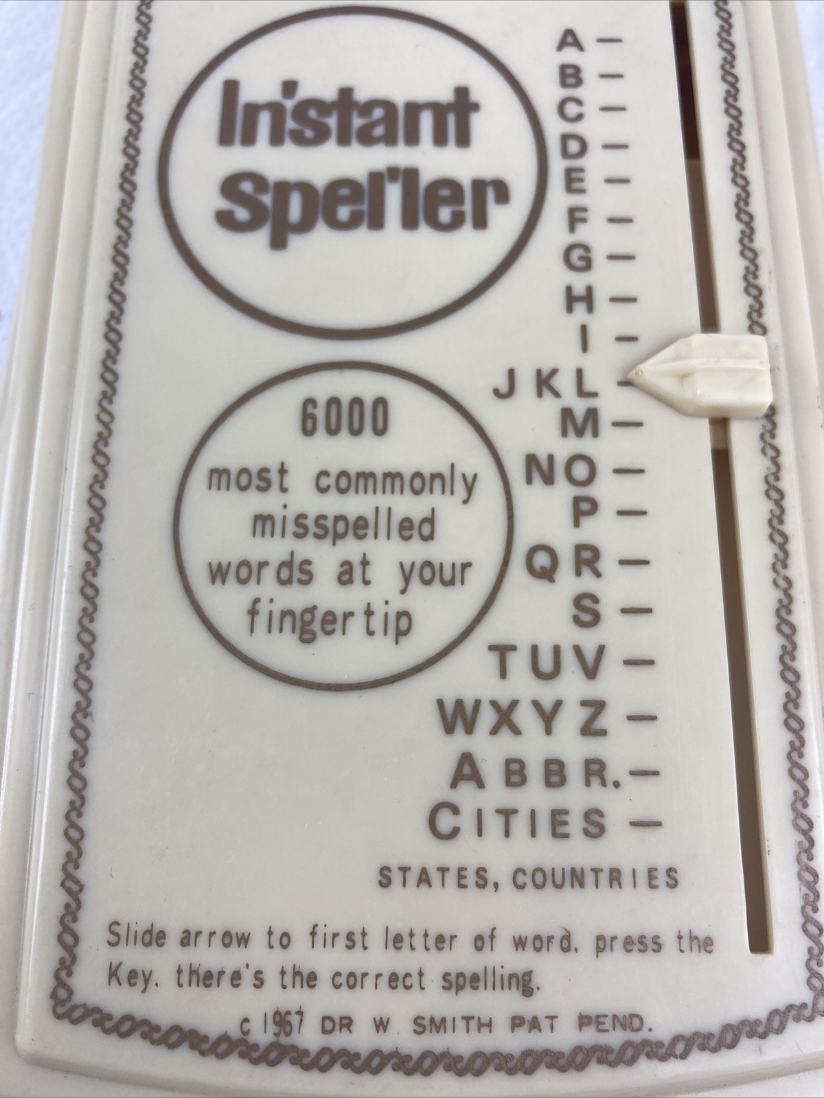Vintage 1967 In’stant Spel’ler Word Reference