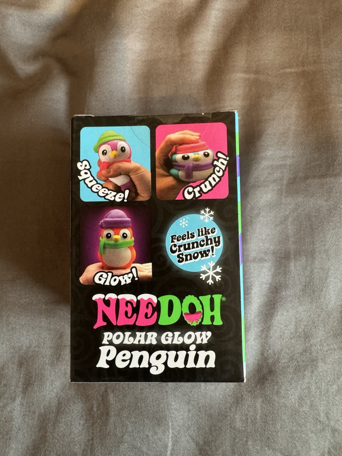 Sealed NeeDoh Polar Glow Penguin, Glow In The Dark Sensory Squish, RARE!!!!