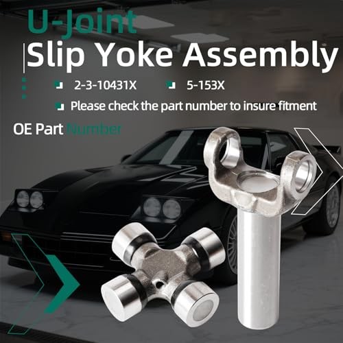For GM Turbo 400, TH400, MUNCIE 4L80E SUPER T10 TRANSMISSION YOKE+5-153X UJ 369