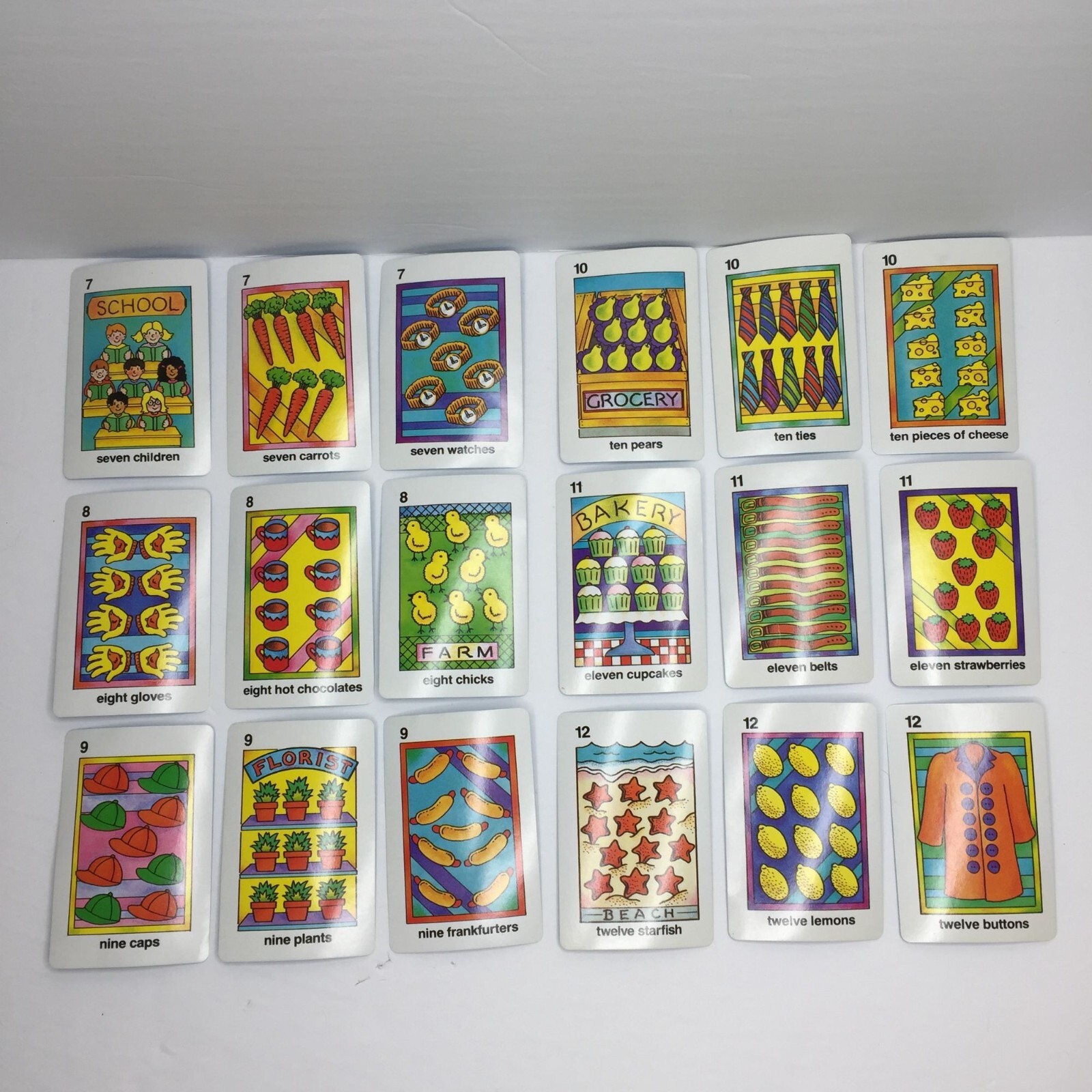 1-2-3 Preschool Flash Cards Stimulate Early Learning Numbers Counting Skills