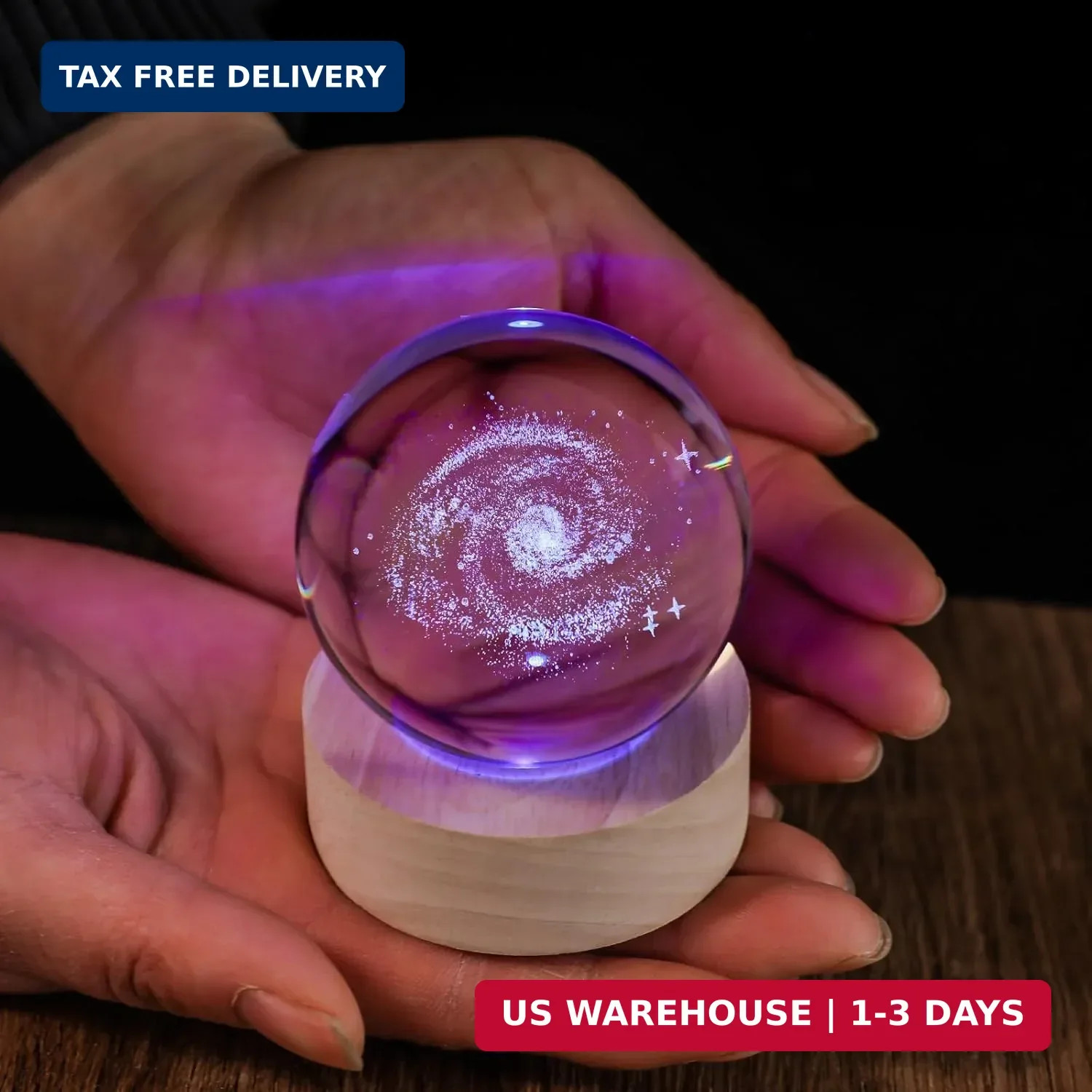 3D Galaxy 60mm Crystal Ball Astronomy Universe Gifts 3D Galaxy Crystal Globe Sci