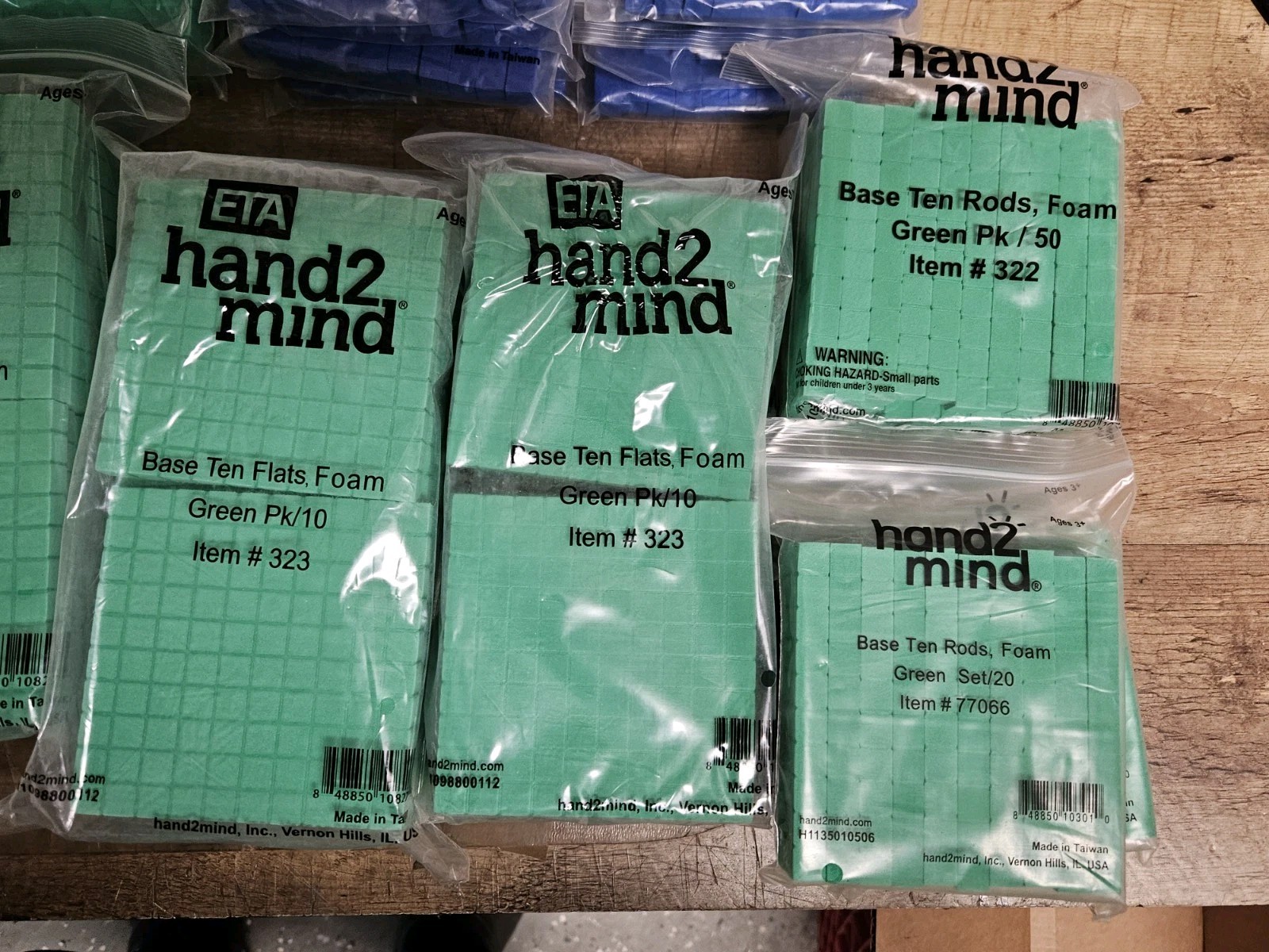 STEM Foam Rods, Flats And Singles Mixed Lot Home School Counting