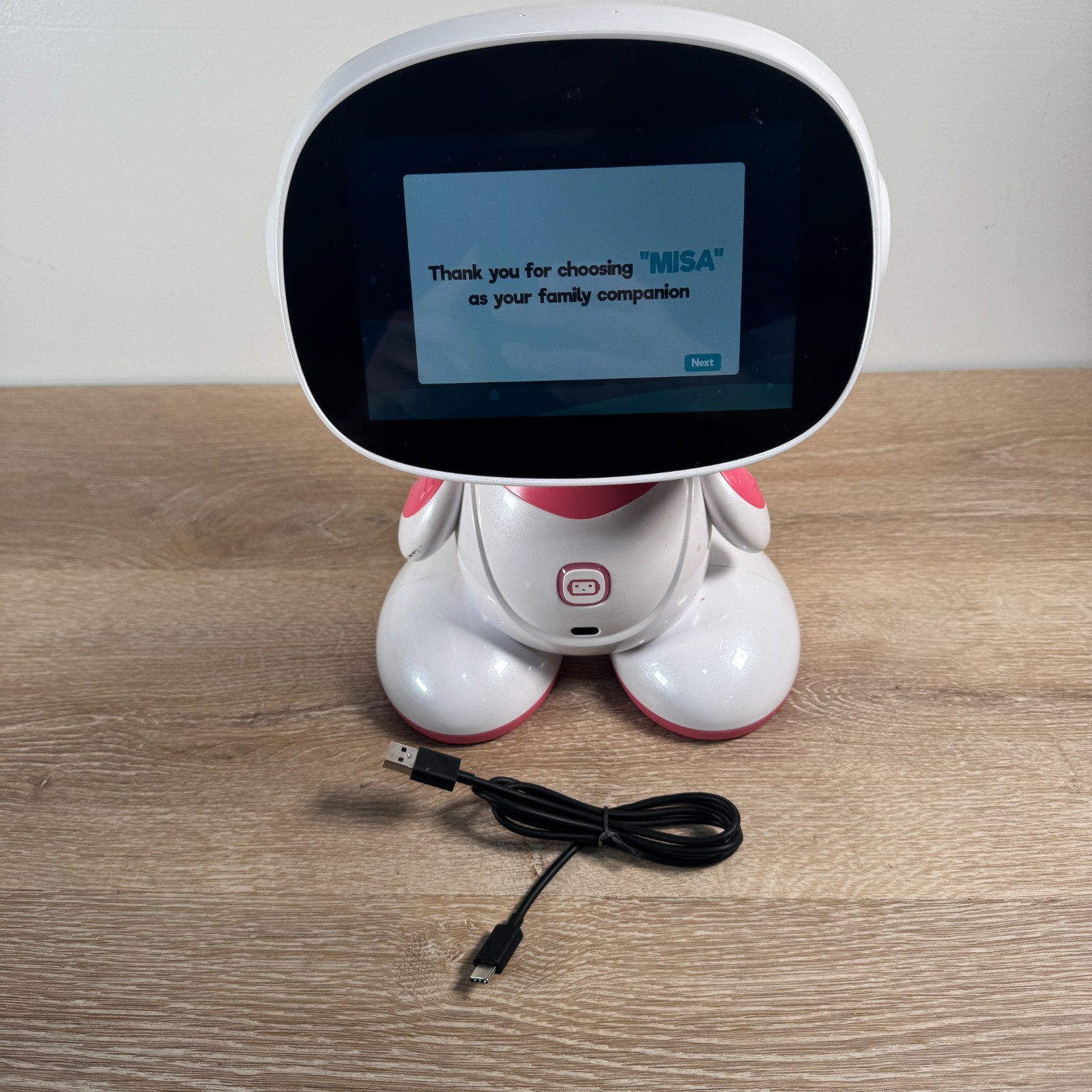 Misa 2 Playful Learning STEM Programmable Robot, Voice-Activated AI Tutor PINK