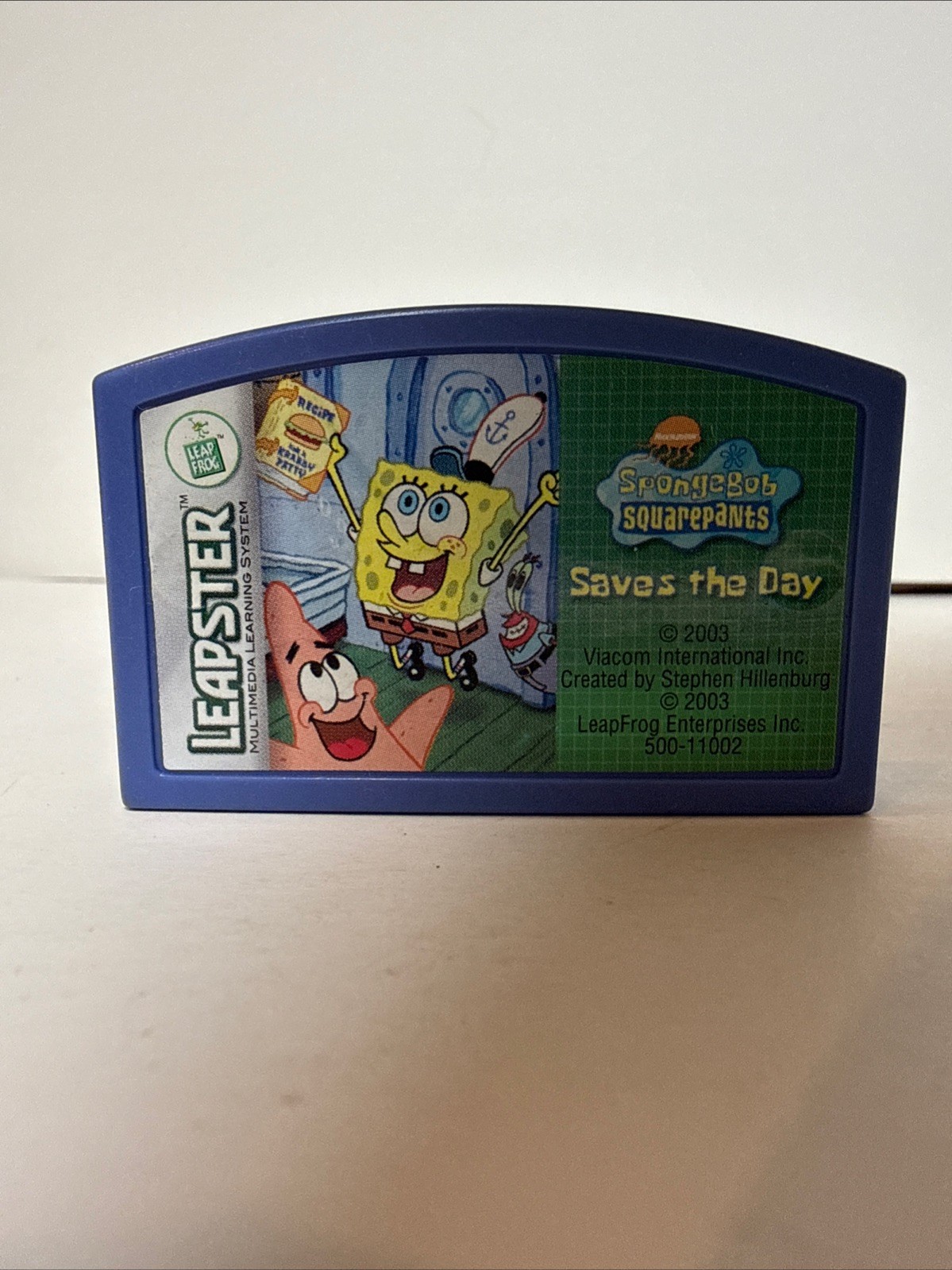 Leap Frog Leapster SPONGEBOB SQUAREPANTS SAVES THE DAY Game Cartridge