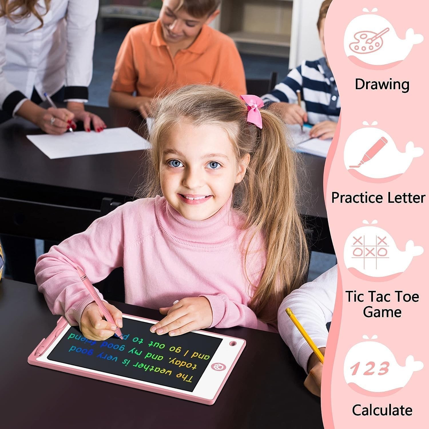 LCD Writing Tablet 8.8″ Kids Drawing Pad Toy for Boys Girls Ages 3–7