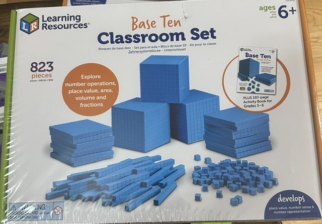 STEM- Age 6+ Learning Resources – Base Ten Blocks Classroom Set- 823 Pc