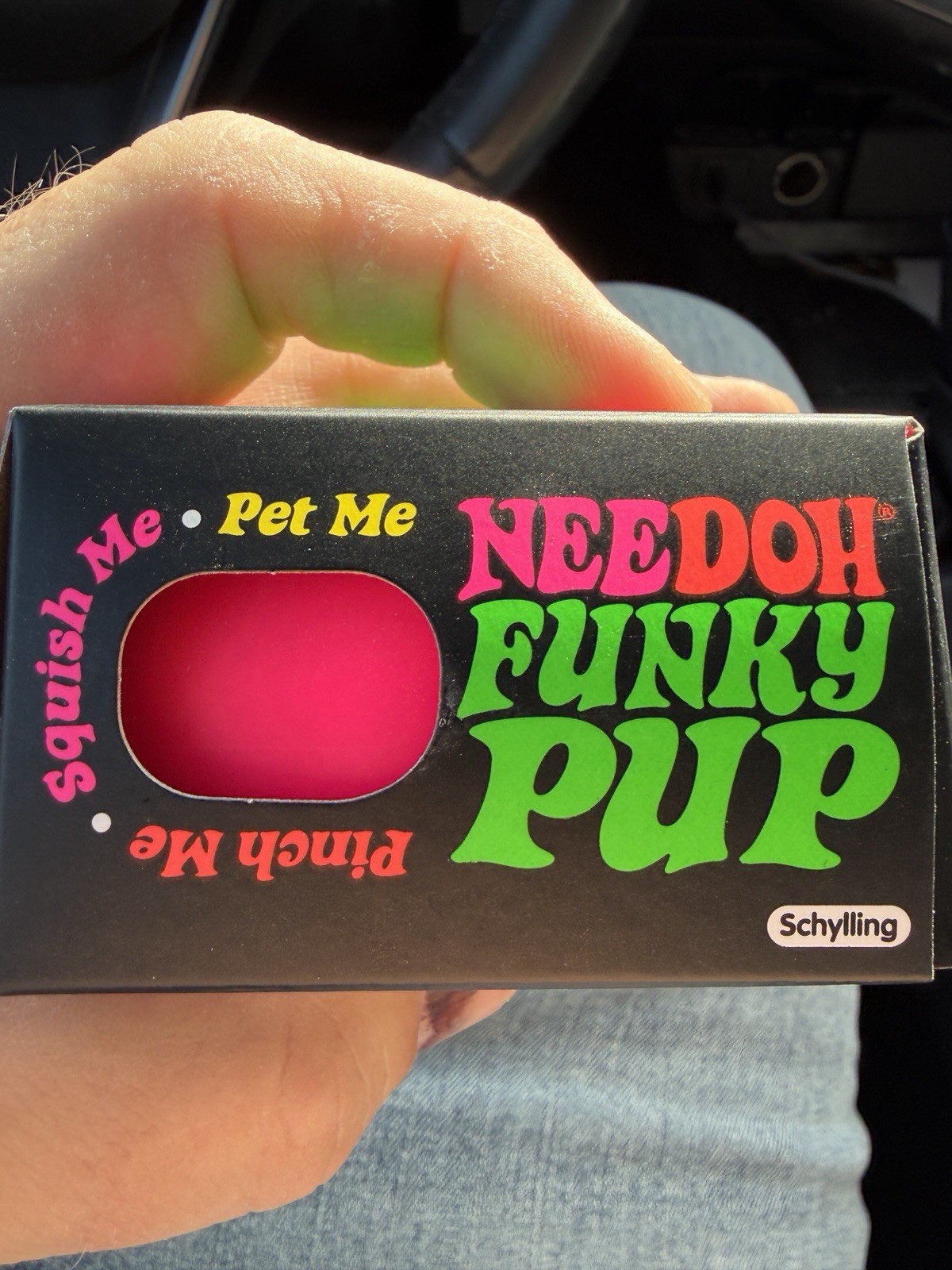 Schylling NeeDoh Funky Pup Squeeze Toy Pink Ages 3+ 3-11 Years 26024HY
