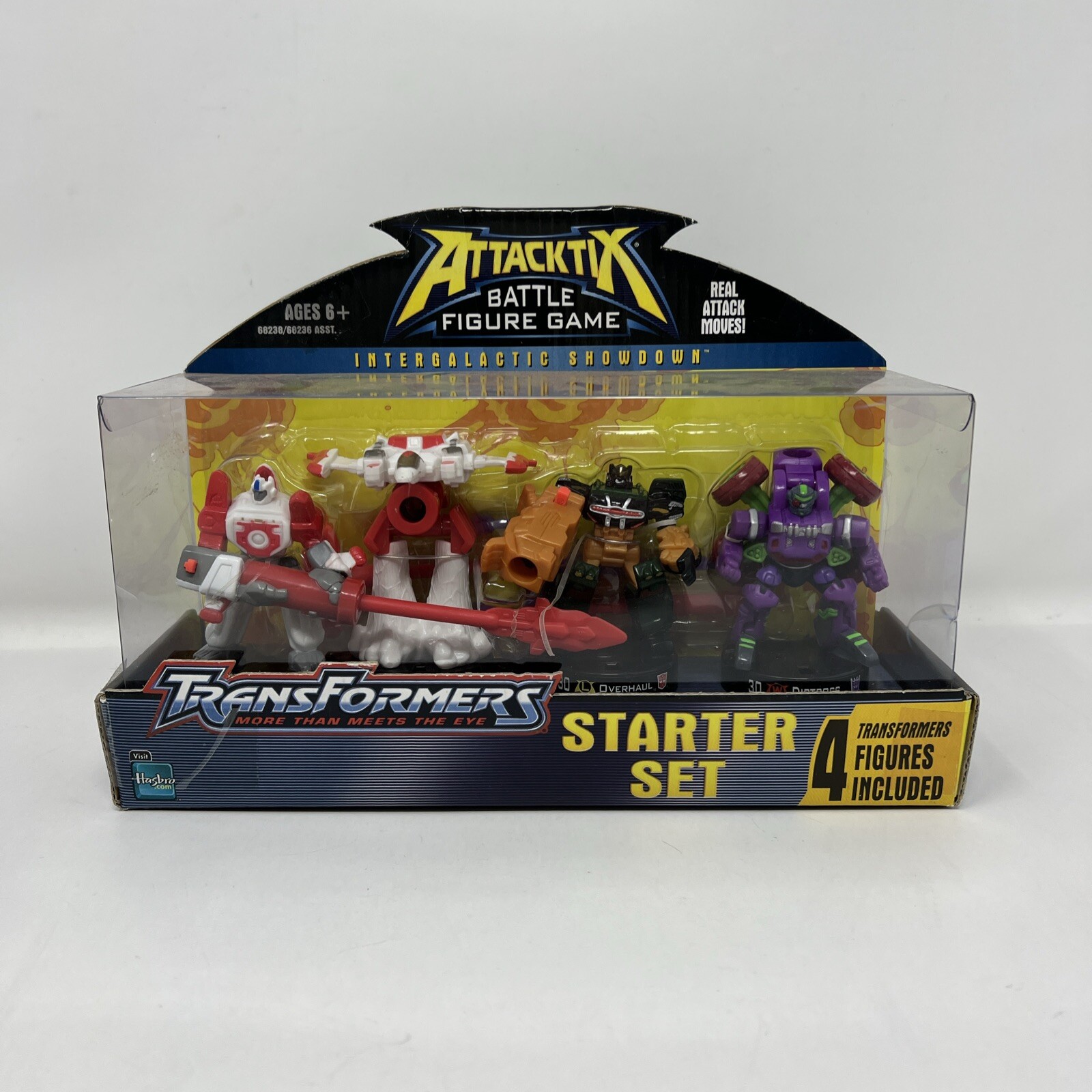 Transformers Attacktix Battle Game w/ Skyblast Overhaul Dirtboss Figures New
