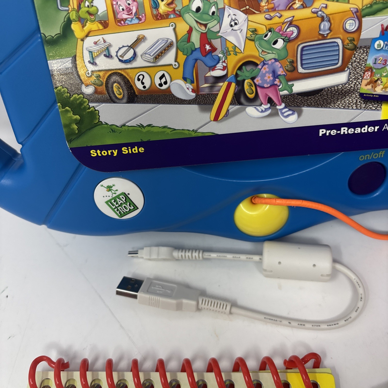 VTG My First LeapPad System Bundle, Backpack, 7 Books & 6 Cartridges Lot Tested