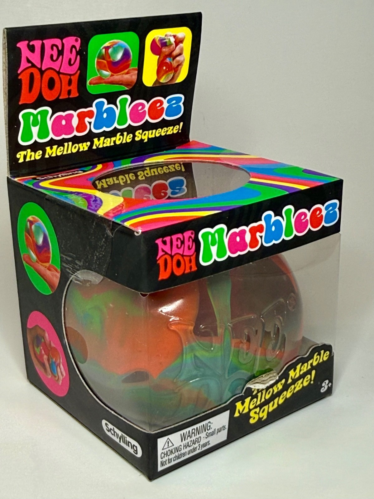 ULTRA RARE 🔥 NeeDoh Marbleez Mellow Marble Multicolor Squishy Toy ✨ AUTHENTIC