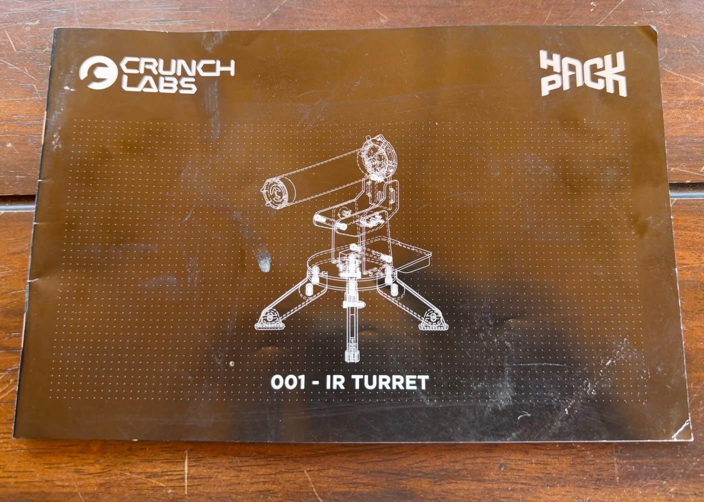 Crunch Labs 001- IR Turret Instruction Manual ONLY Mark Rober Hack Pack