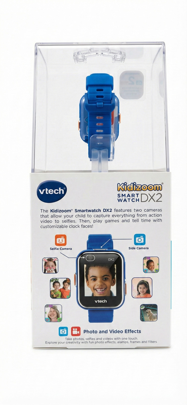 New VTech KidiZoom Smartwatch DX2 Blue – Kids Smart Watch with Cameras & Games