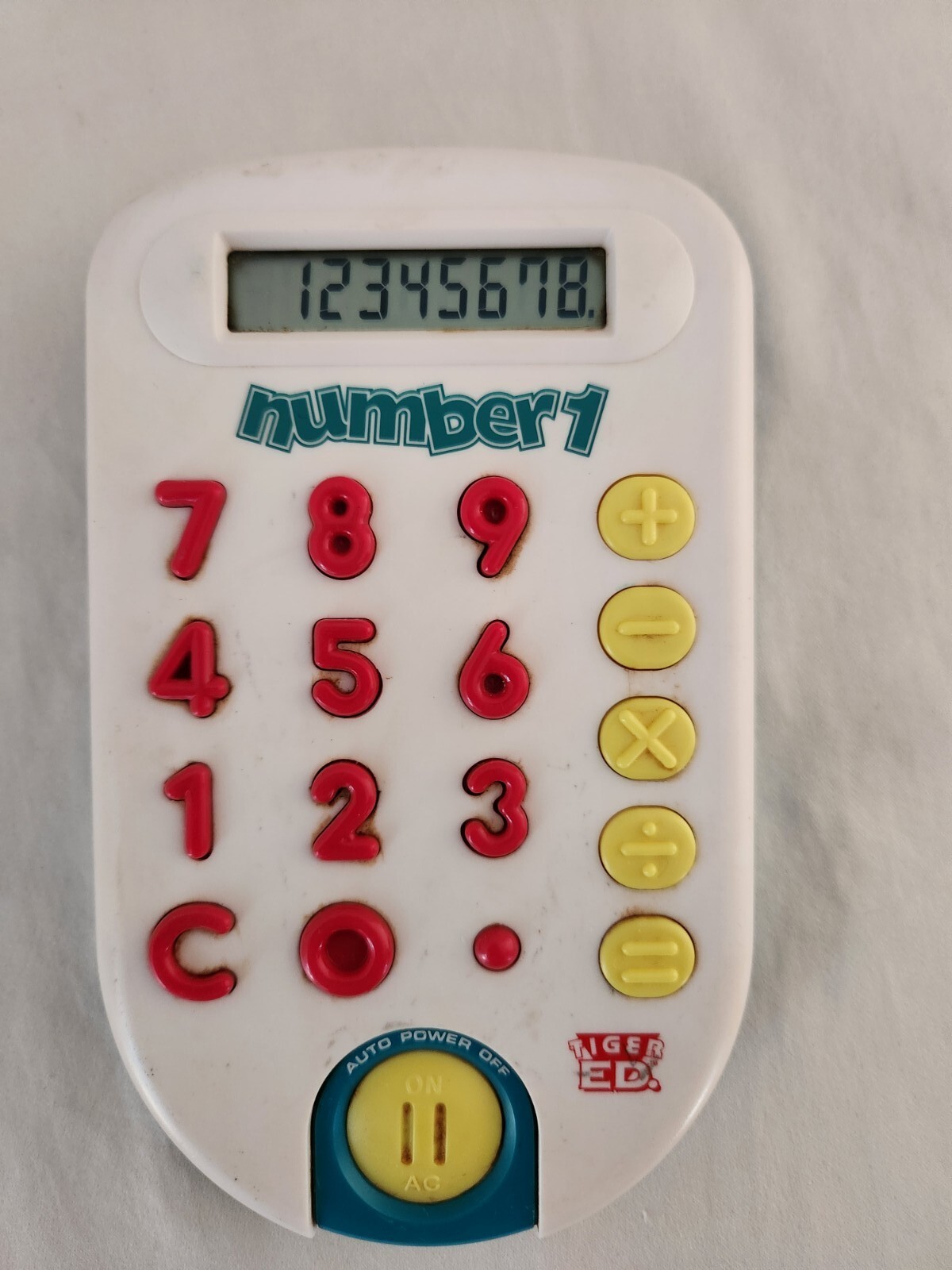 Tiger Electronics Tiger ED Number1 Number 1 Children’s Calculator 1995