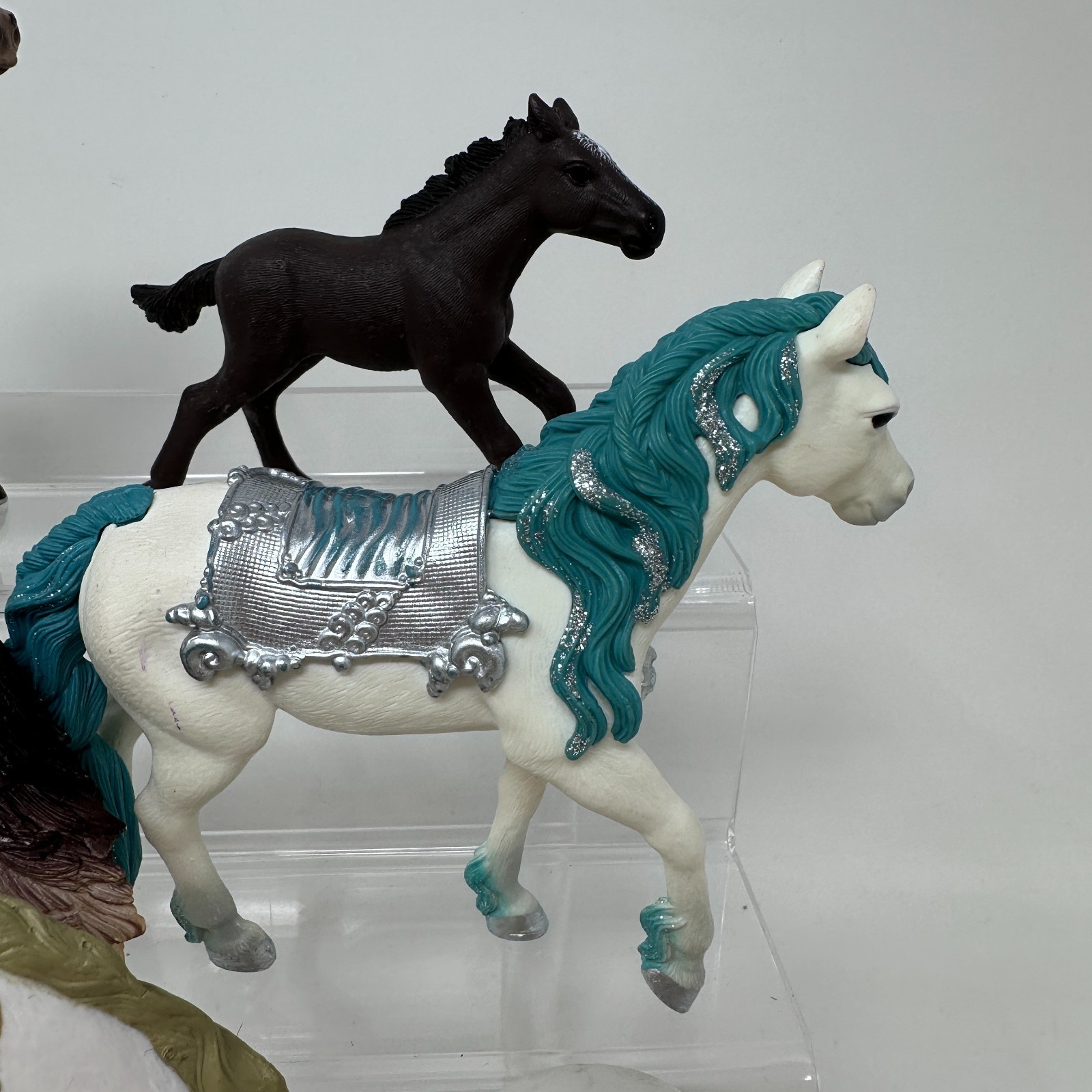 Schleich Horse Figures Lot Unicorn Foal Mare Stallion Pony Figurines Set of 8