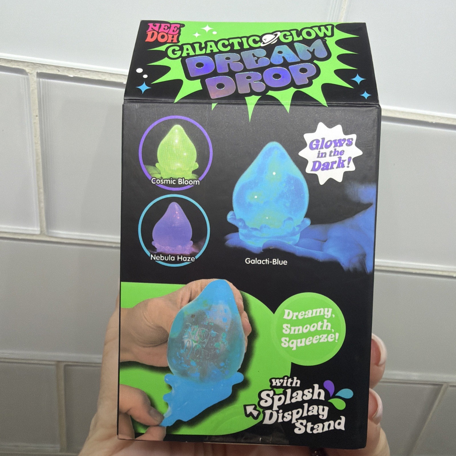 GREEN Needoh Nee Doh Galactic Glow Dream Drop EXTREMELY RARE AUTHENTIC