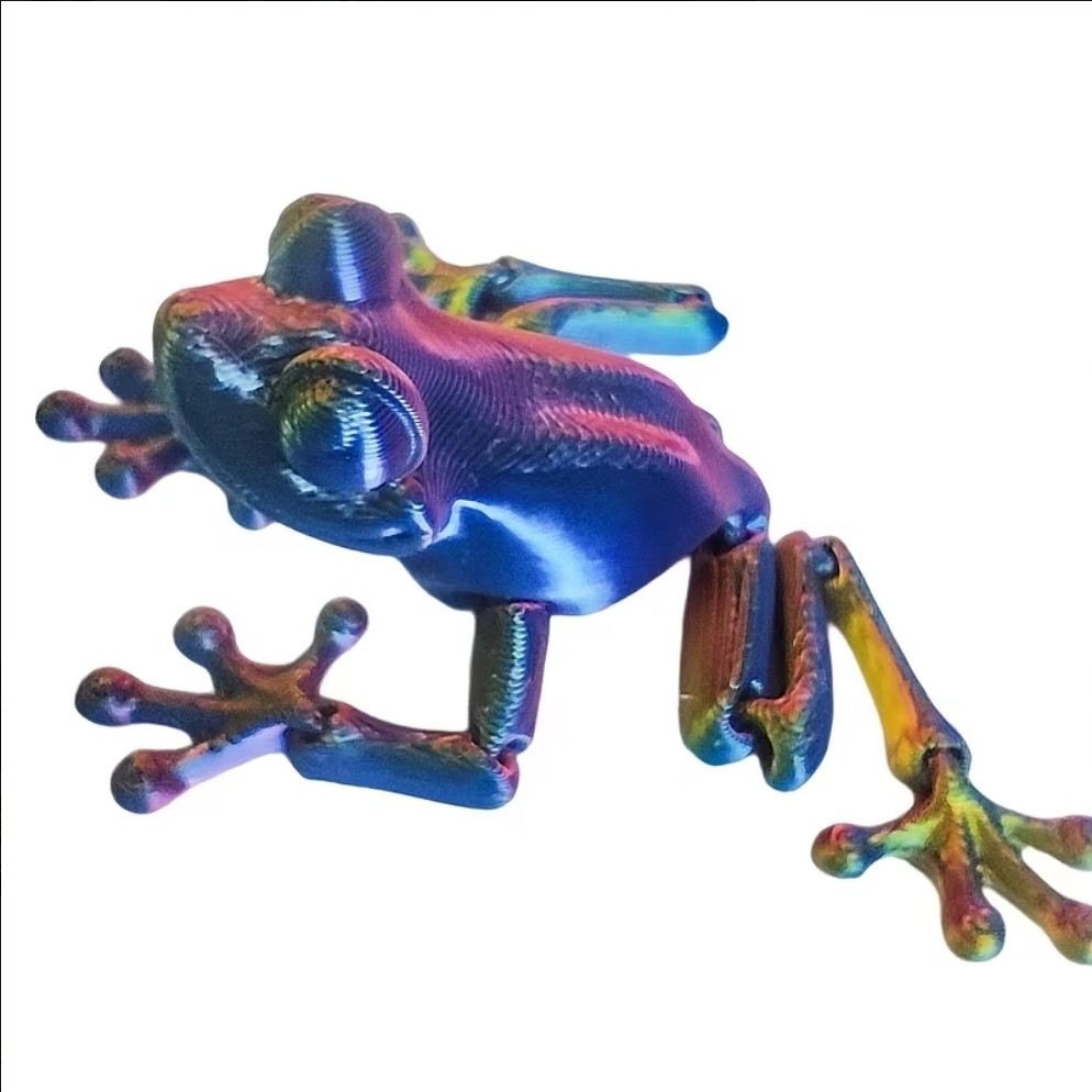 20pcs Set – 3D Printing Frog Statue Ornaments, Frog Decorations, Holiday Gifts,