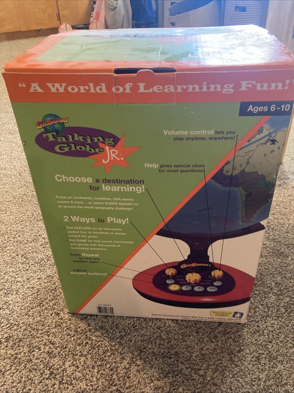 GeoSafari Electronic Learning Game AND Talking Globe Jr. With Lots Of Extras