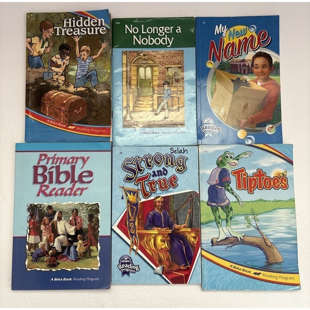 Lot of 6 Abeka Readers First Second (1st, 2nd) Grade Books Christian Homeschool