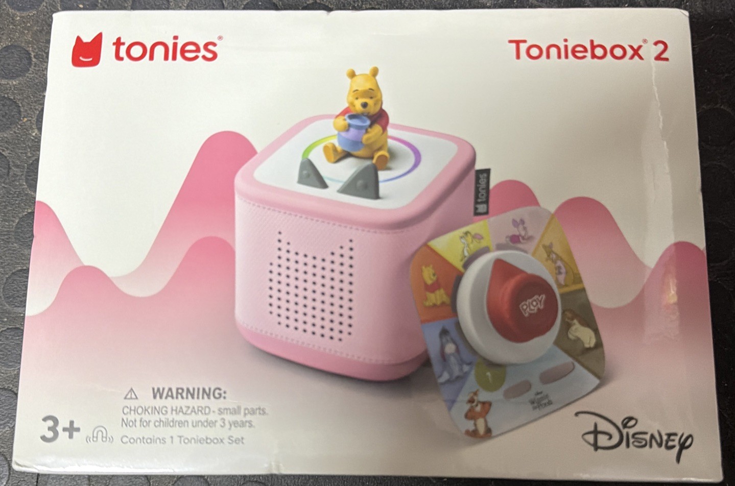 TONIEBOX 2 AUDIO PLAYER BUNDLE TONIES FOR KIDS 3+ WINNIE THE POOH PINK