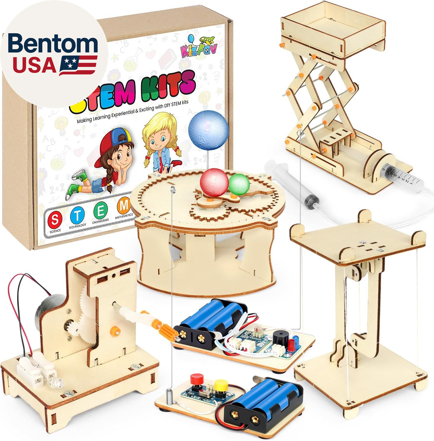5 in 1 STEM Kits Projects for Kids, STEM Toys Crafts for Boys, Girls, Ages 8+, S