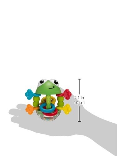 Infantino Flip Flop Frog Rattle 1 Count (Pack of 1), multicolor