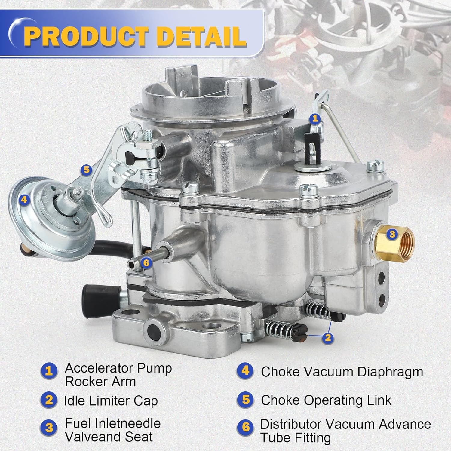 2 Barrel Carburetor with Gaskets for Plymouth models & 1966-1973 Dodge Chrysl…