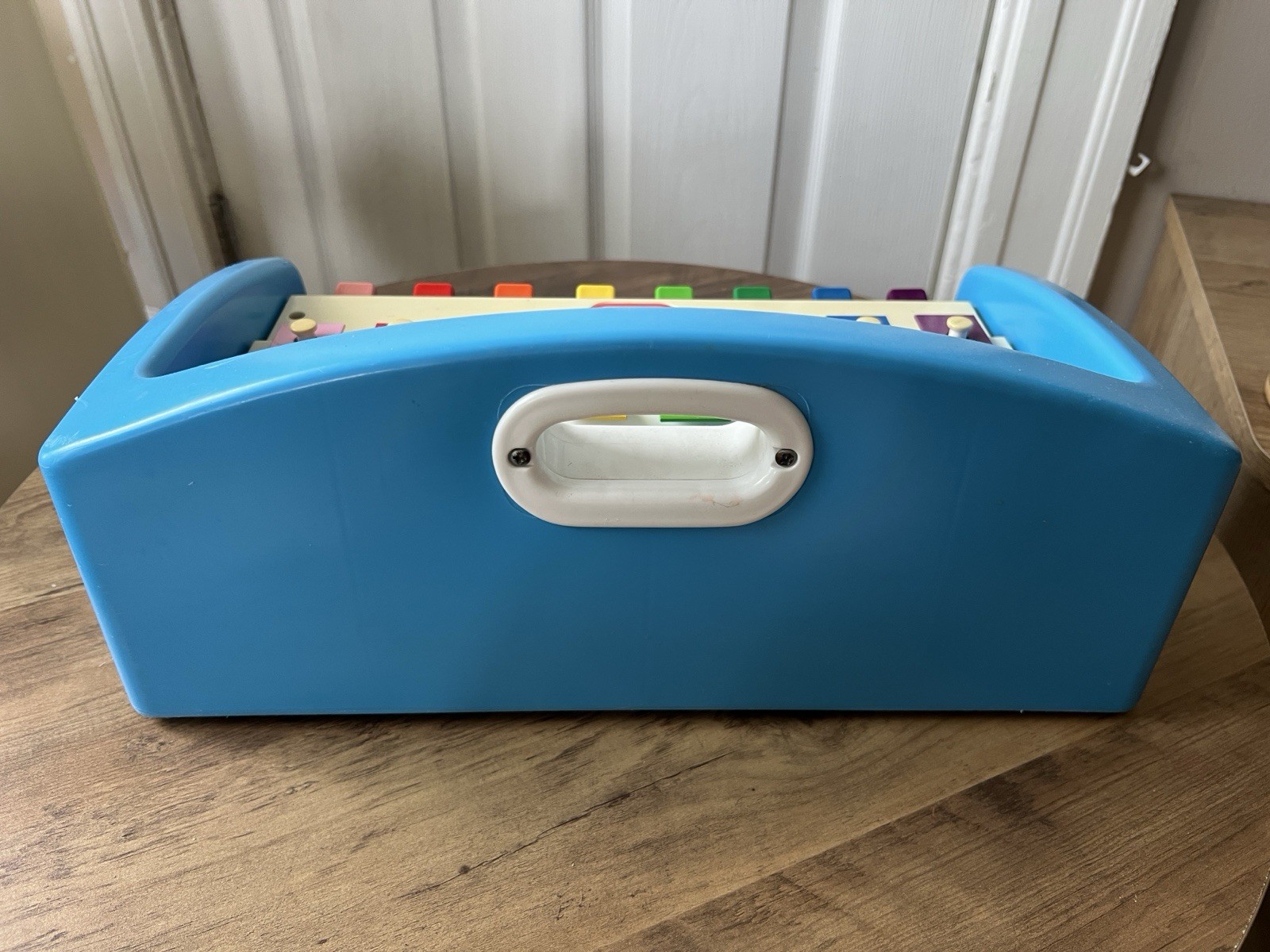 Vintage 1985 Little Tikes Rainbow Xylophone Musical Toy, Blue Carry Case