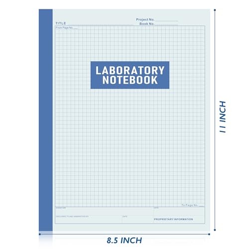 Chemistry Lab Notebook 8.5×11 Inches for Science Students – Chemistry Notebook