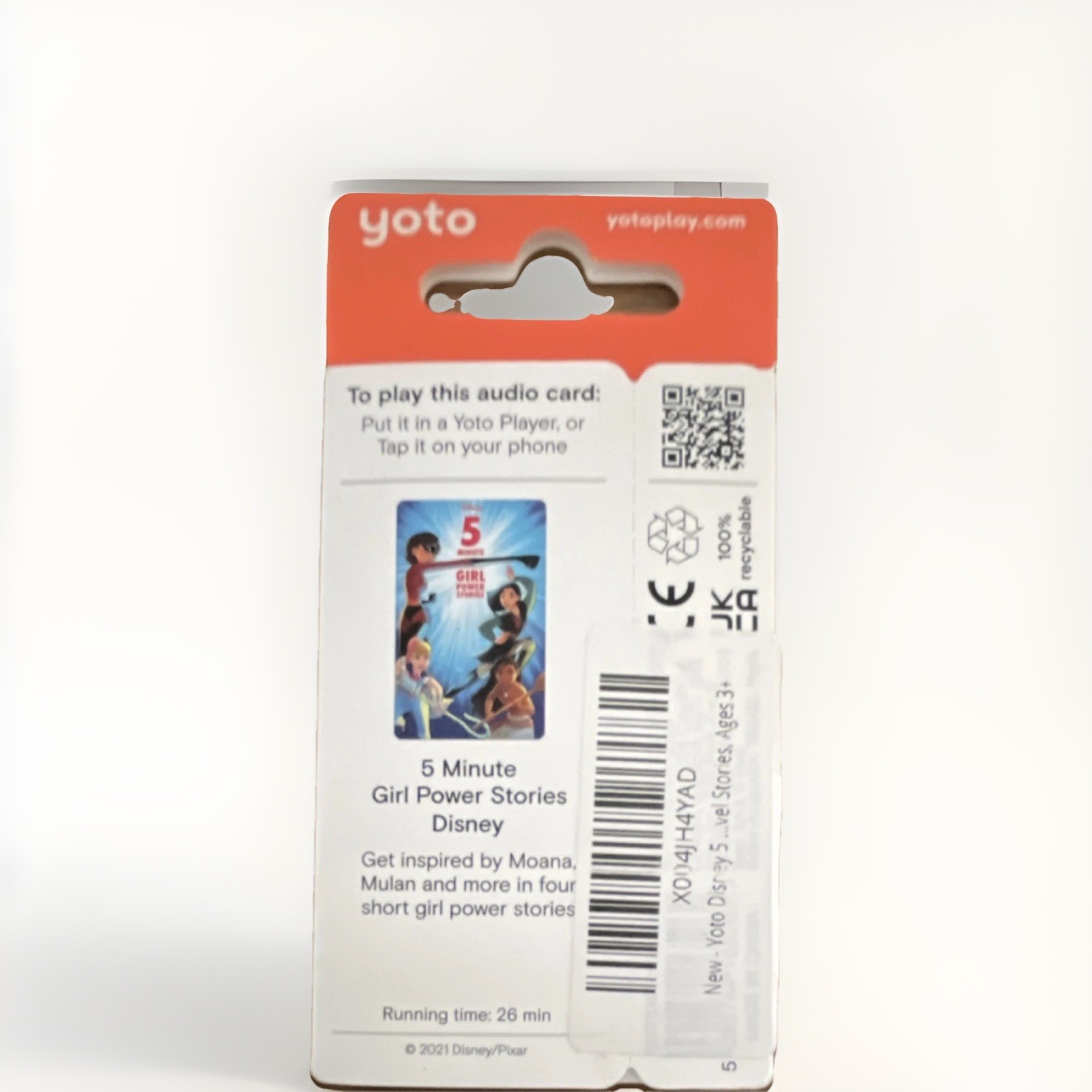 Yoto Disney 5 Minute Girl Power Stories Audio Card for Yoto Player Ages 3+