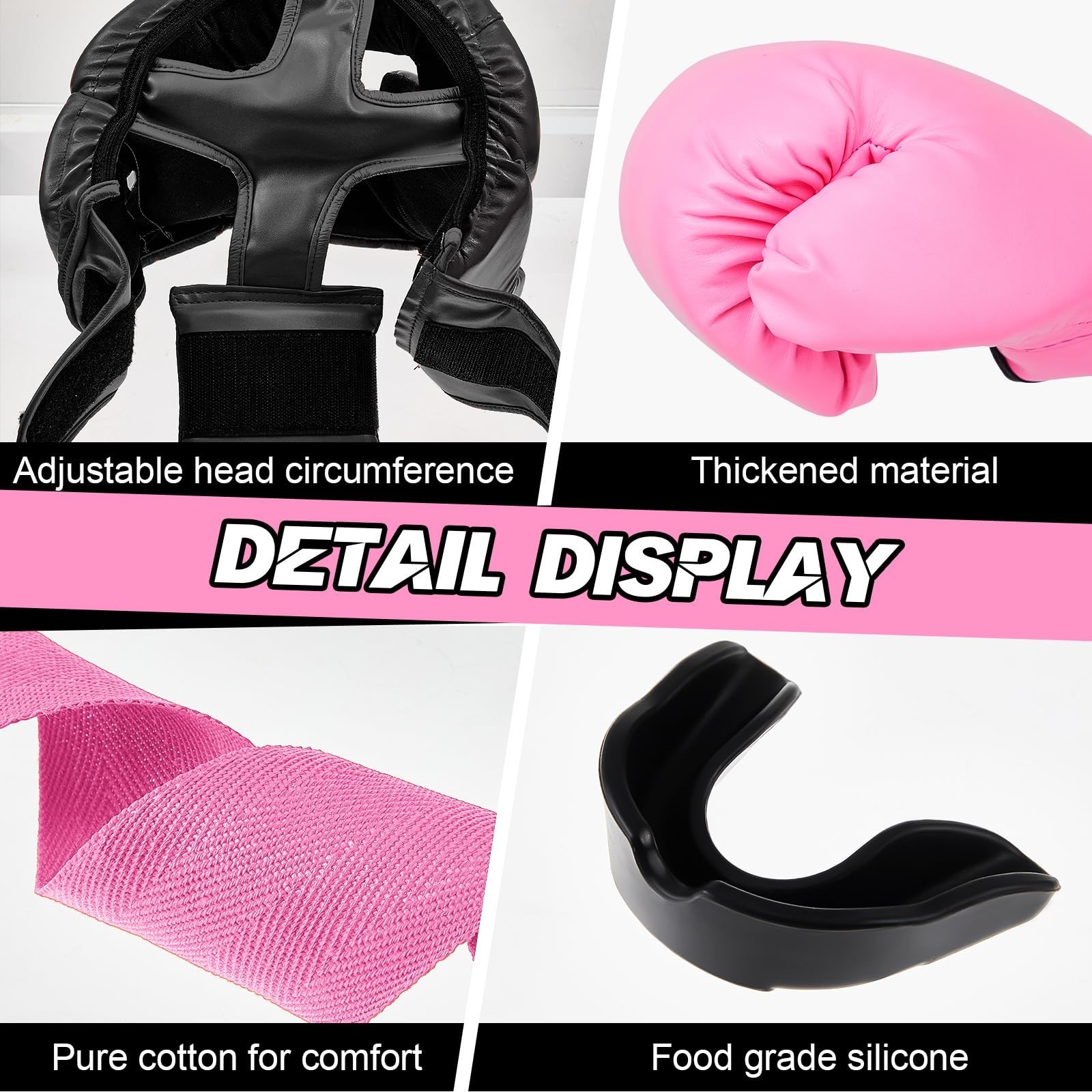 Kanayu 12 Pcs Kids Boxing Equipment Set for Beginners Ages 6-18 Years Includi…