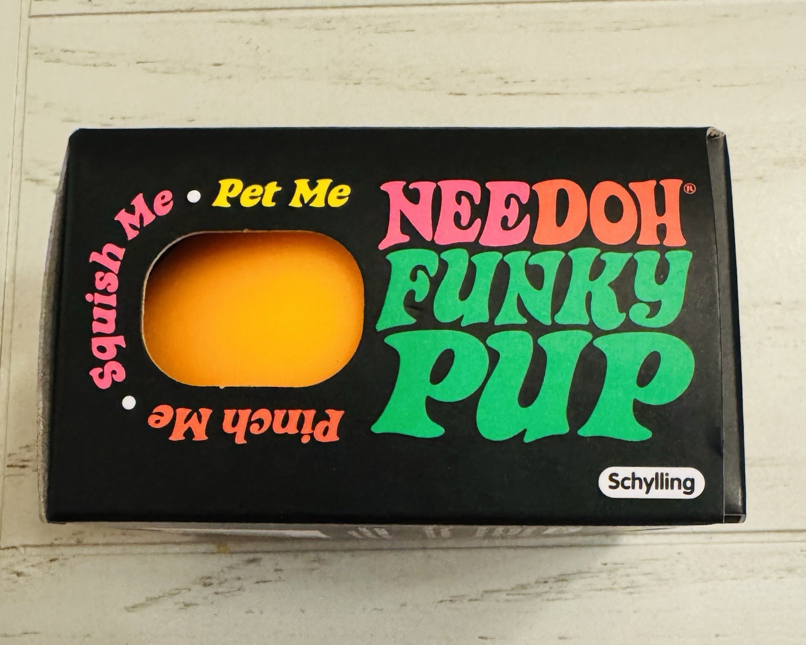 NIB Sealed Needoh Funky Pup Orange – Squishy Stress Relief Toy Schylling